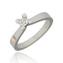 Fehér arany gyűrű 53-as méret - B21563_4I